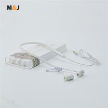 Hot sale ! M&J Glowing Earphone Luminous Light Metal Zipper Earbuds Glow In The Dark For Iphone Samsung Xiaomi MP3 With Mic