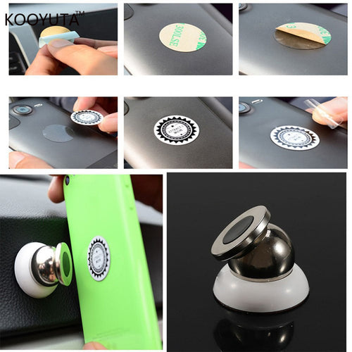 360 degrees magnetic car phone holder stand for iphone 6 plus 5S 4S magnetic holder For mobile phone in car support Car DVR GPS