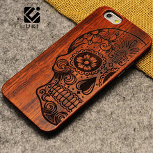 New Brand Thin Luxury Bamboo Wood Phone Case For Iphone 5 5S 6 6S 6Plus 6S Plus 7 7Plus Cover Wooden High Quality Shockproof