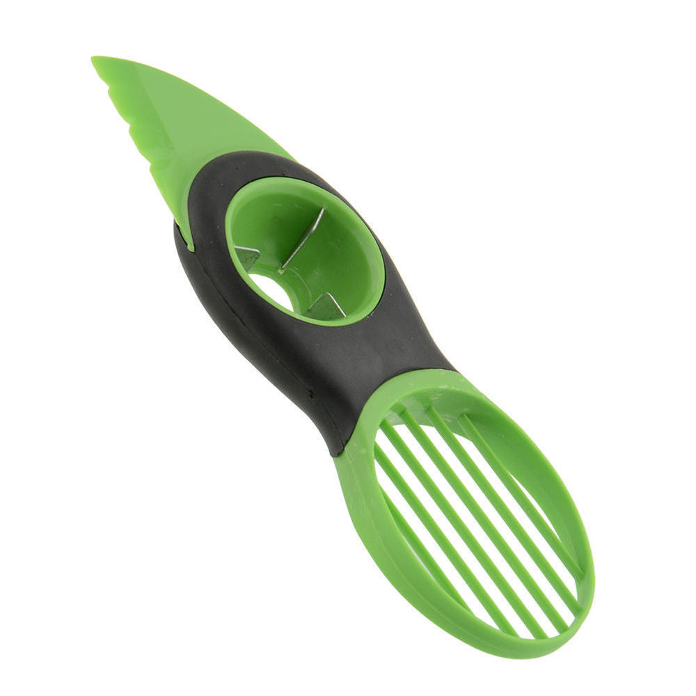 Hot Portble 3-in-1 Safety Avocado Slicer Corer Plastic Fruit Pitter Cooking Tools Durable Blade Kitchen Accessories