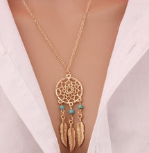 2016 Best Deal Fashion Retro Women  Tassels Feather Pendant Necklace Jewelry Bohemia Dream Catcher Pendant Chain Necklace Gift